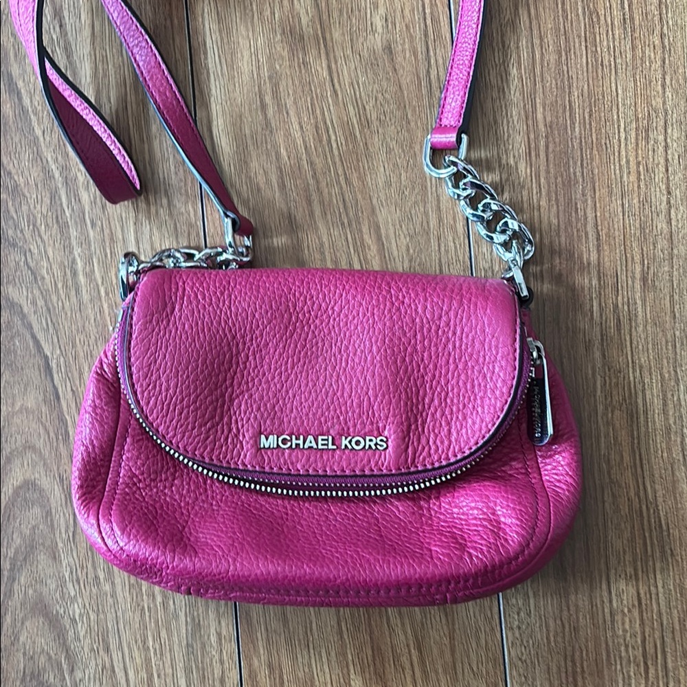 Michael Kors Pink Leather Crossbody Bag